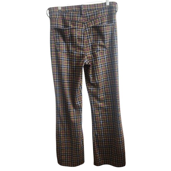AEO Y2K High-Waisted Plaid Flare Pants-14-Ultra Soft-Stretch-Grandmacore-Grunge - Picture 4 of 11